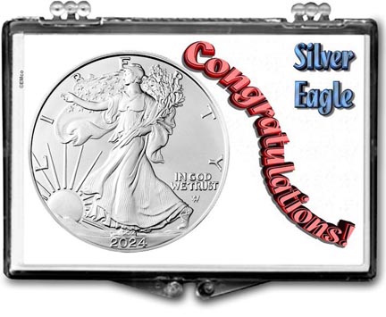 2024 Congratulations! American Silver Eagle Gift Display LARGE
