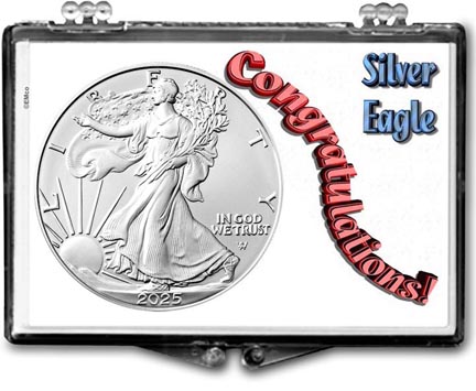 2025 Congratulations! American Silver Eagle Gift Display LARGE