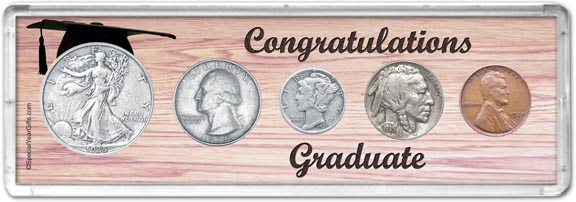 1935 Congratulations Graduate Coin Gift Set MAIN