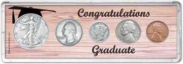 1939 Congratulations Graduate Coin Gift Set THUMBNAIL
