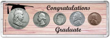 1949 Congratulations Graduate Coin Gift Set THUMBNAIL