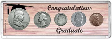 1950 Congratulations Graduate Coin Gift Set THUMBNAIL