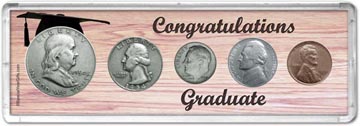 1954 Congratulations Graduate Coin Gift Set THUMBNAIL