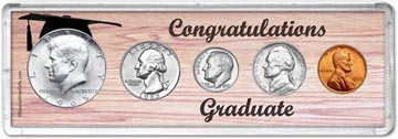 1965 Congratulations Graduate Coin Gift Set THUMBNAIL