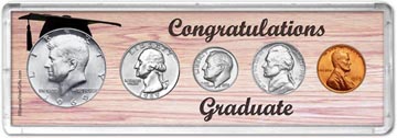 1969 Congratulations Graduate Coin Gift Set THUMBNAIL