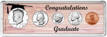 1972 Congratulations Graduate Coin Gift Set THUMBNAIL