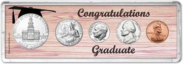 1976 Congratulations Graduate Coin Gift Set THUMBNAIL