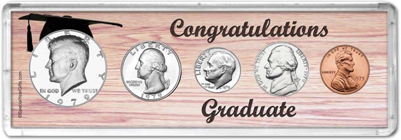 1979 Congratulations Graduate Coin Gift Set MAIN