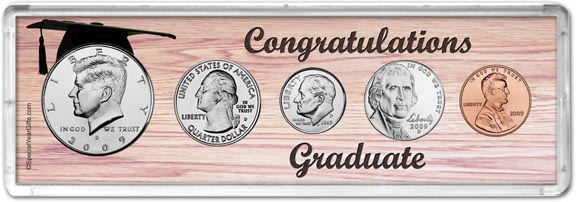 2009 Congratulations Graduate Coin Gift Set MAIN