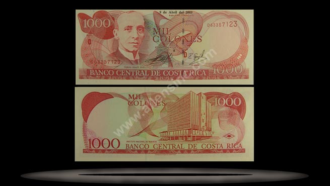 Costa Rica Banknote, 1000 Colones, 9.4.2003, P#264d MAIN