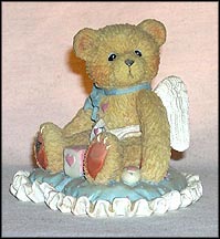 Cupid Baby Boy On Pillow - Little Bundle Of Joy, Cherished Teddies Figurine #103659B MAIN