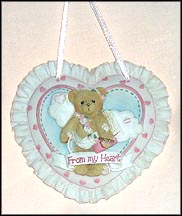 Wall Hanging - From My Heart, Cherished Teddies Plaque #104116F MAIN