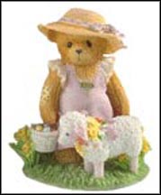 April - I Couldn't Bear To Be Without Ewe, Cherished Teddies Figurine #107062 MAIN