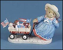Martha - Fly The Flag Of Friendship Everyday, Cherished Teddies Figurine #114123 MAIN
