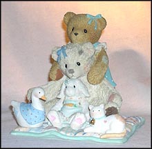 Chrissy & Friends - It's Great When You Have Friends To Lean on, Cherished Teddies Figurine #114124 MAIN
