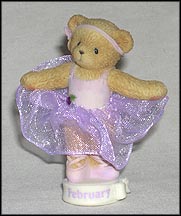 Teddie Twirls - February, Cherished Teddies Figurine #115298 MAIN