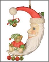 Bear Sitting On Moon (Dated), Cherished Teddies Ornament #118373 MAIN
