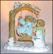 Randy & Jill Always Snow Much Fun With You, Cherished Teddies Figurine #118375 MAIN