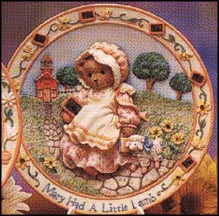 Mary Had A Little Lamb - I'll Always Be By Your Side, Cherished Teddies Plate #128902 MAIN