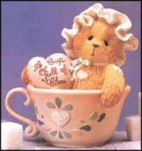 Marilyn - A Cup Full Of Cheer, Cherished Teddies Figurine #135682 MAIN