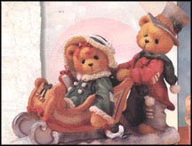 Lindsey & Lyndon - Walking In A Winter Wonderland, Cherished Teddies Figurine #141178A MAIN