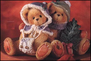 Cheryl & Carl - Wishing You A Cozy Christmas, Cherished Teddies Figurine #141216 MAIN