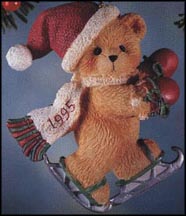 Bear With Ice Skates - Bear Skating, Cherished Teddies Ornament #141232 MAIN