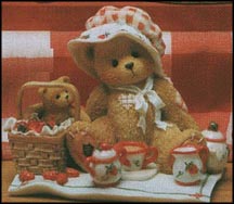 Thelma - Cozy Tea For Two, Cherished Teddies Figurine #156302 MAIN