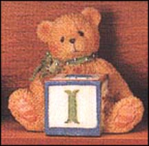 Bear With I Block, Cherished Teddies Block Letter #158488I MAIN