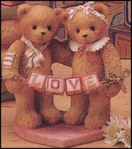 Love Blocks Mini Double, Cherished Teddies Figurine #203076 MAIN