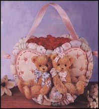 Heart Basket/Heart Candy, Cherished Teddies Basket #203246C MAIN