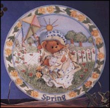 Megan - Spring Brings A Season Of Beauty, Cherished Teddies Plate #203386 MAIN