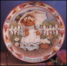 Kimberly - Summer Brings A Season Of Warmth, Cherished Teddies Plate #203394 MAIN