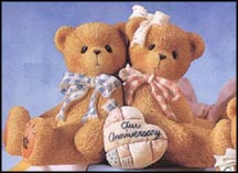 2 Bears Anniversary You Grow More Dear With Each Passing Year, Cherished Teddies Figurine #215880 MAIN