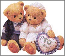 10th Anniversary - A Decade Of Teddy Bear Love, Cherished Teddies Figurine #302694 MAIN