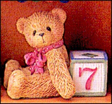 Teddy And 7, Cherished Teddies Figurine #302902 MAIN