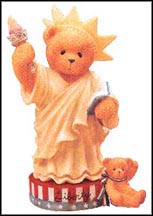 Libby - My Country Tis Of Thee, Cherished Teddies Figurine #305979 MAIN