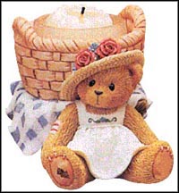 Girl With Basket, Cherished Teddies Candle Holder #353922 MAIN