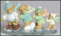 Louis, Florice, Arnie And Vicky Let The Winter Fun Begin, Cherished Teddies Figurine #4002843 MAIN
