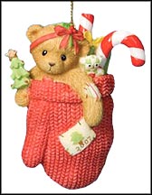 A Handful Of Holiday Cheer, Cherished Teddies Ornament #4008150 MAIN