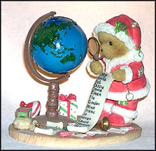 Stanley - Finding Out Who's Been Naughty And Nice, Cherished Teddies Figurine #4008152 MAIN