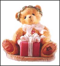 Margy - I'm Wrapping Up A Little Holiday, Cherished Teddies Figurine #475602 MAIN