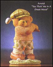 Arnold - You 'Putt' Me In A Great Mood, Cherished Teddies Figurine #476161 MAIN