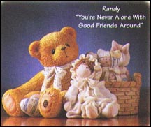 Randy - You're Never Alone With Good Friends Around, Cherished Teddies Figurine #476498 MAIN