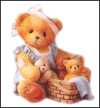 Tanna - When Your Hands Are Full, There's Still Room In Your Heart, Cherished Teddies Figurine #476595 MAIN