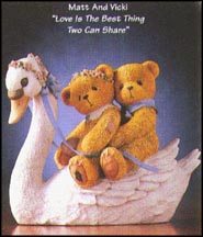 Matt And Vicki - Love Is The Best Thing Two Can Share, Cherished Teddies Figurine #476781 MAIN