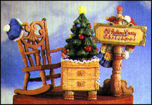 Christmas Accessories - Chair, Drawers/Tree, Sign, Cherished Teddies Accessory #533823 MAIN
