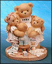 Katie, Renee, Jessica, Matthew - I'm Surrounded By Hugs, Cherished Teddies Figurine #538299 MAIN