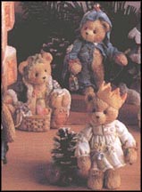 Gabriel, Garland And Gloria - I'm The Ghost of Christmas Past, Present, Yet To Come, Cherished Teddies Figurine #614807 MAIN