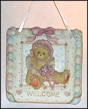 Wall Hanging - Welcome, Cherished Teddies Plaque #627372A MAIN